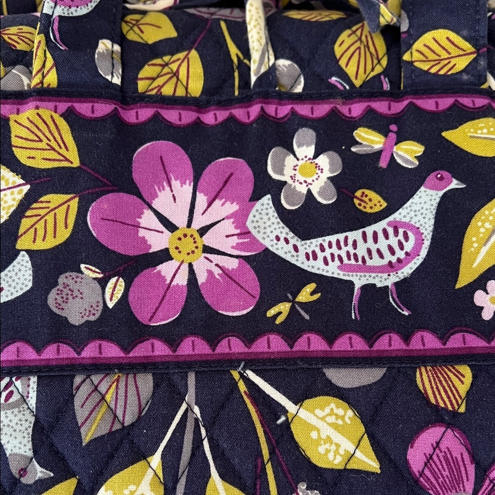 Vera Bradley Floral Nightingale Pattern Quilted Hanging Travel Organizer - Picture 9 of 14